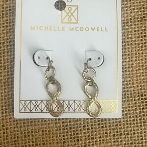 Gold Infinity Earrings